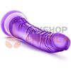 Dildo para estimulacion del punto G con sopapa 15 cm transparente